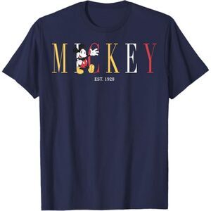 Disney Mickey Mouse 1928 Navy Blue T-Shirt - Size Large - NWOT